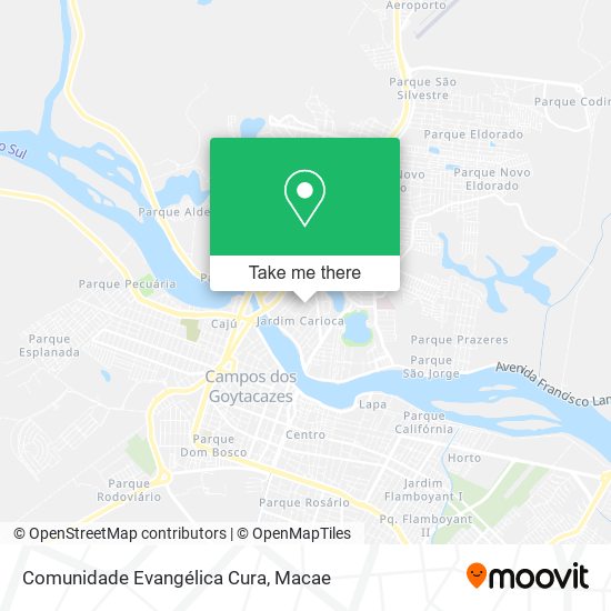 Comunidade Evangélica Cura map