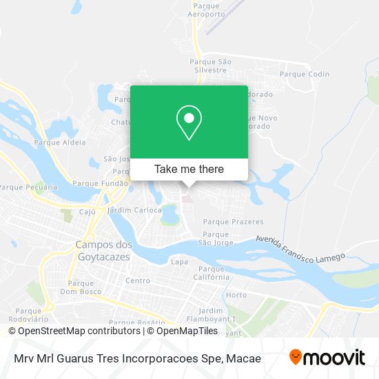 Mrv Mrl Guarus Tres Incorporacoes Spe map