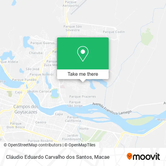 Cláudio Eduardo Carvalho dos Santos map