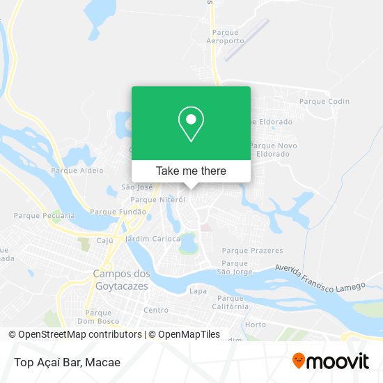 Top Açaí Bar map