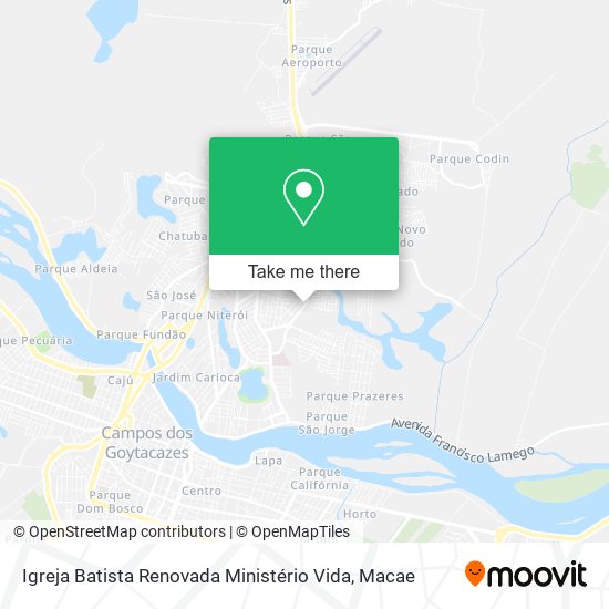 Igreja Batista Renovada Ministério Vida map
