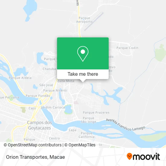 Orion Transportes map
