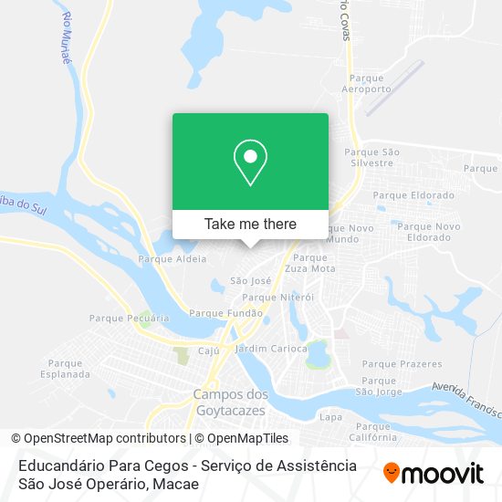 Educandário Para Cegos - Serviço de Assistência São José Operário map
