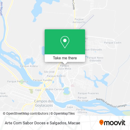Arte Com Sabor Doces e Salgados map