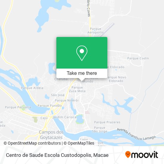 Centro de Saude Escola Custodopolis map