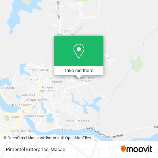Pimentel Enterprise map