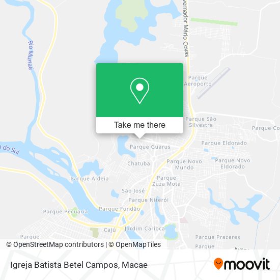 Igreja Batista Betel Campos map