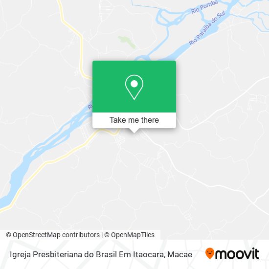 Igreja Presbiteriana do Brasil Em Itaocara map