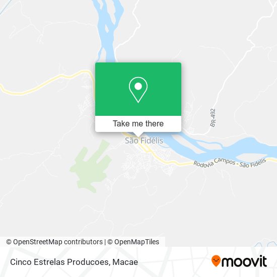 Cinco Estrelas Producoes map