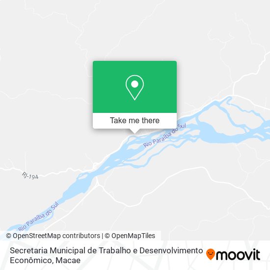 Secretaria Municipal de Trabalho e Desenvolvimento Econômico map