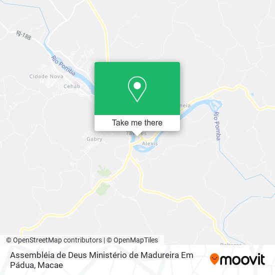 Assembléia de Deus Ministério de Madureira Em Pádua map