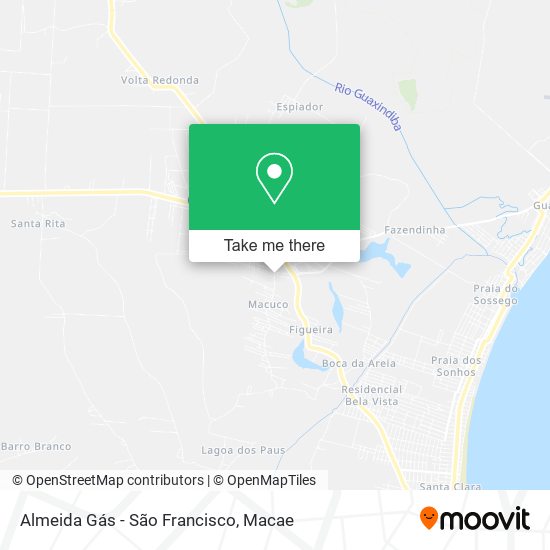 Almeida Gás - São Francisco map
