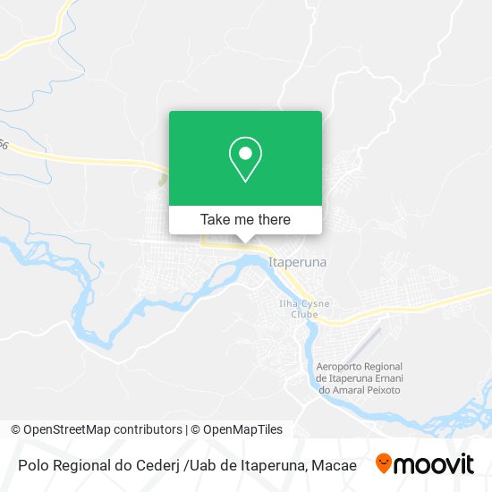 Polo Regional do Cederj /Uab de Itaperuna map