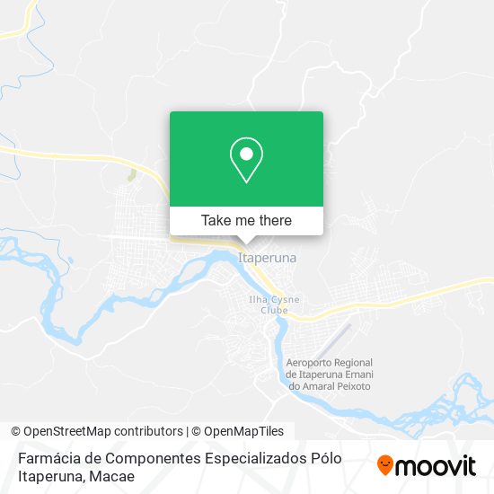 Farmácia de Componentes Especializados Pólo Itaperuna map