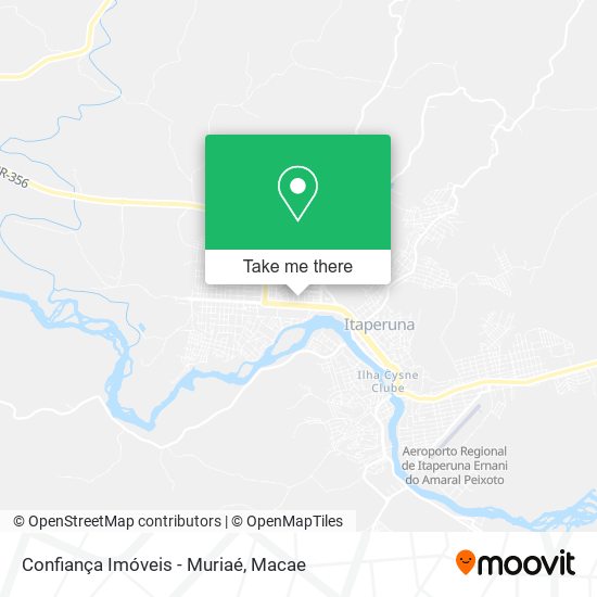 Confiança Imóveis - Muriaé map