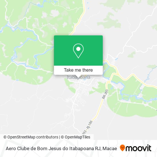 Aero Clube de Bom Jesus do Itabapoana RJ map