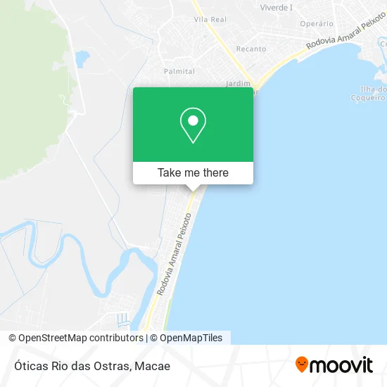 Óticas Rio das Ostras map