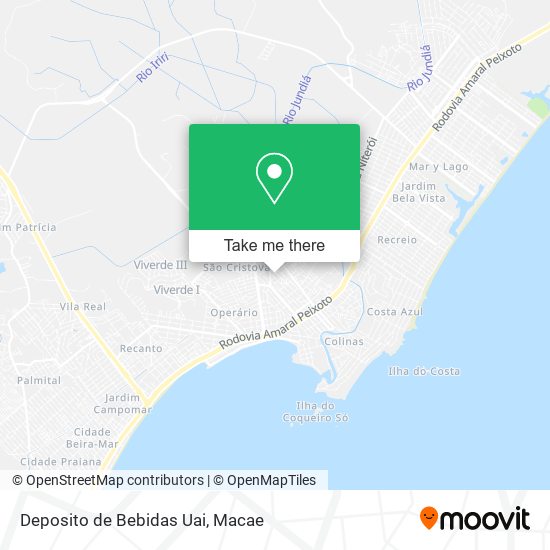 Deposito de Bebidas Uai map