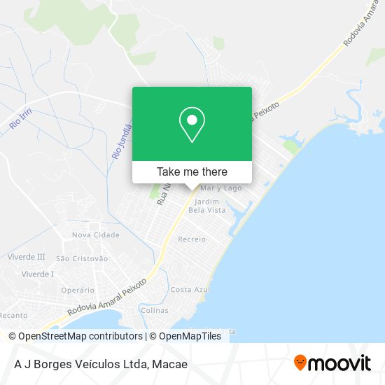 A J Borges Veículos Ltda map