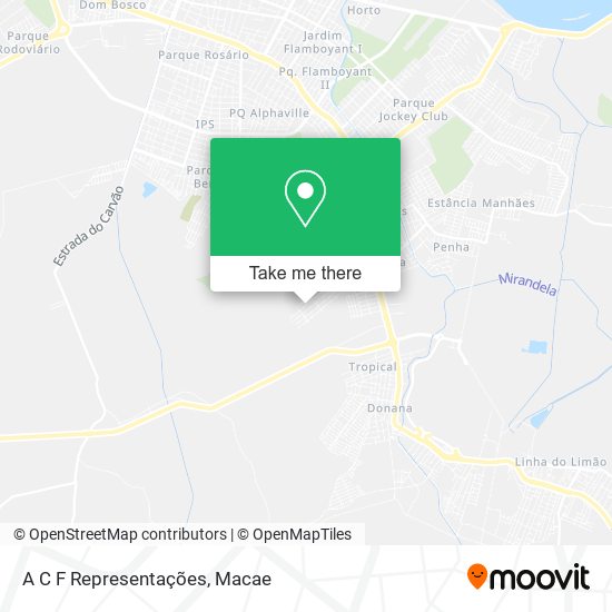 A C F Representações map