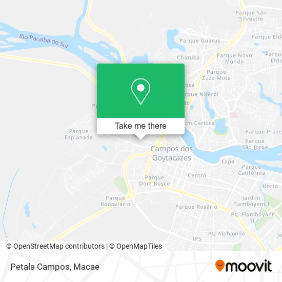 Petala Campos map