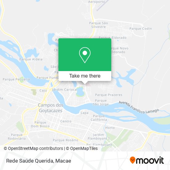 Rede Saúde Querida map