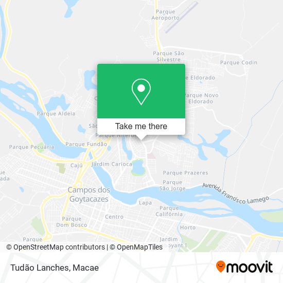 Tudão Lanches map