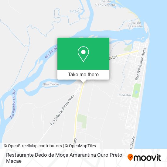 Restaurante Dedo de Moça Amarantina Ouro Preto map