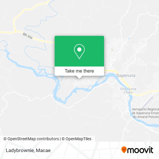 Ladybrownie map