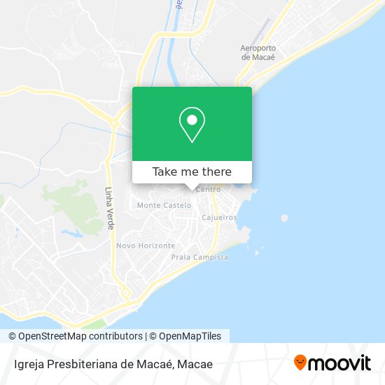 Igreja Presbiteriana de Macaé map