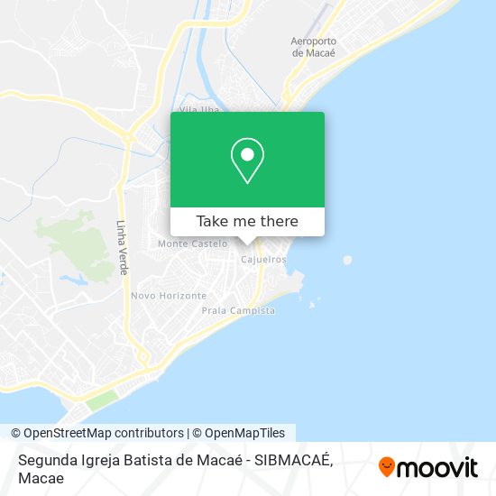 Mapa Segunda Igreja Batista de Macaé - SIBMACAÉ