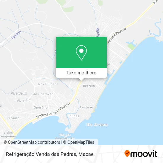 Refrigeração Venda das Pedras map
