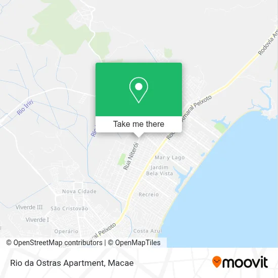Rio da Ostras Apartment map