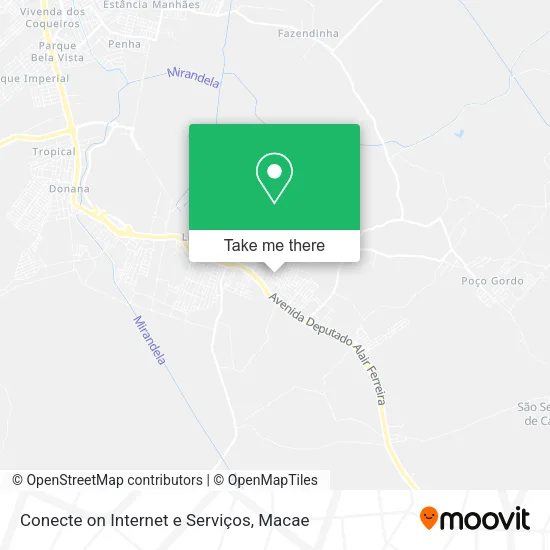 Conecte on Internet e Serviços map