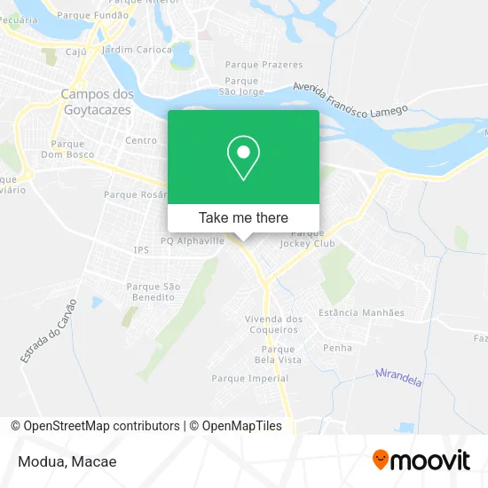 Mapa Modua