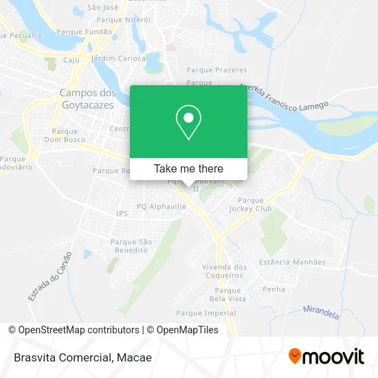 Brasvita Comercial map