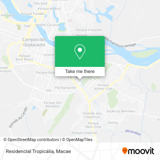 Residencial Tropicália map