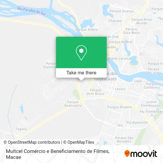 Multcel Comércio e Beneficiamento de Filmes map