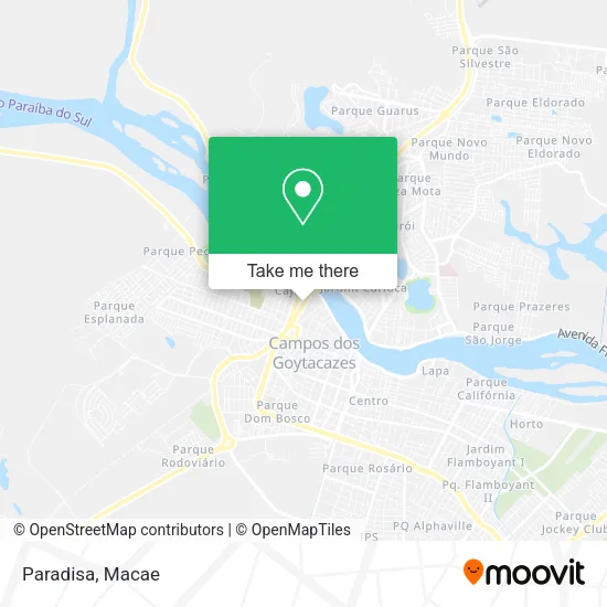 Paradisa map