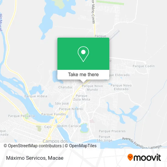 Máximo Servicos map