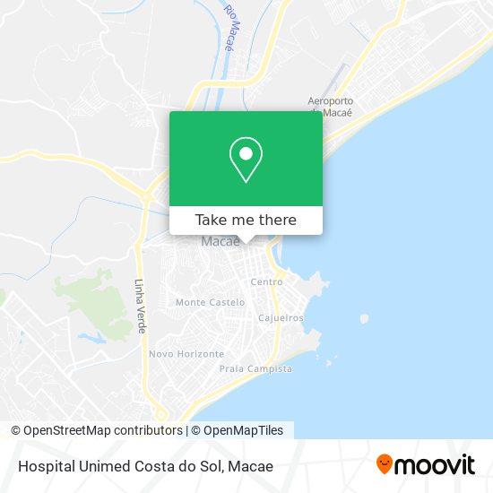 Hospital Unimed Costa do Sol map
