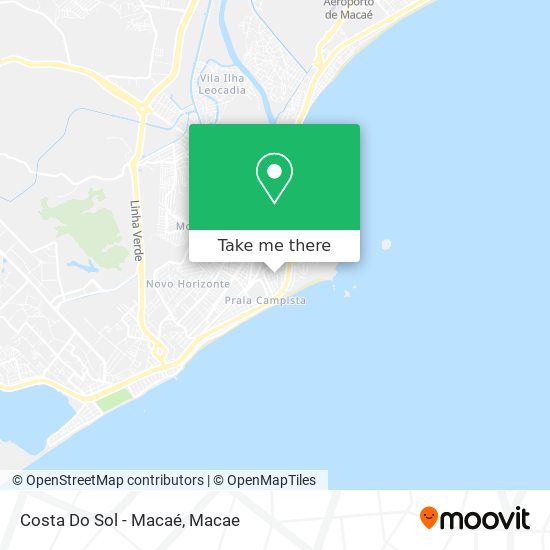 Costa Do Sol - Macaé map