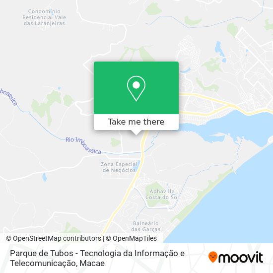 Parque de Tubos - Tecnologia da Informação e Telecomunicação map