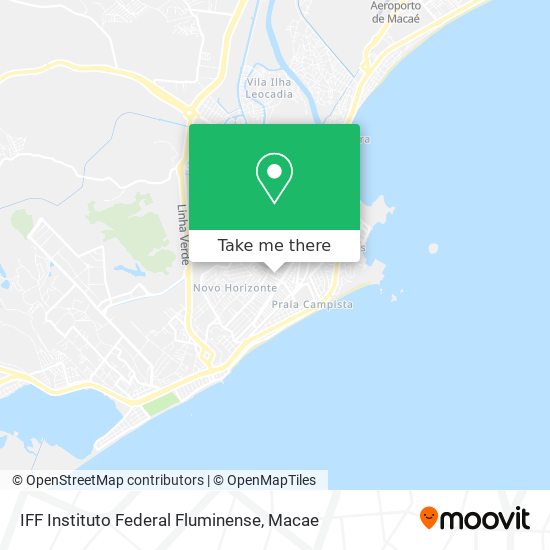 Mapa IFF Instituto Federal Fluminense