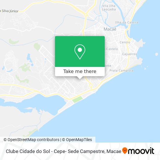 Clube Cidade do Sol - Cepe- Sede Campestre map