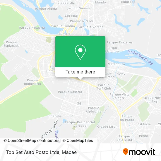 Top Set Auto Posto Ltda map