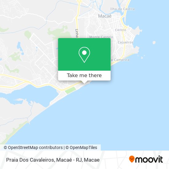 Praia Dos Cavaleiros, Macaé - RJ map