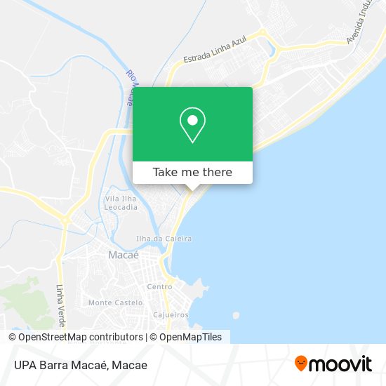 UPA Barra Macaé map