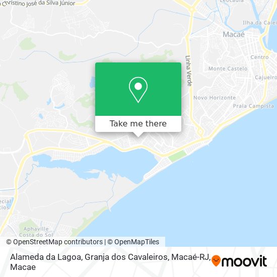Alameda da Lagoa, Granja dos Cavaleiros, Macaé-RJ map