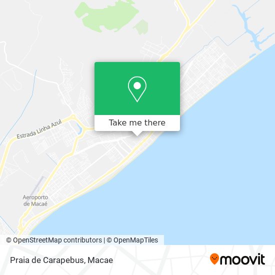 Mapa Praia de Carapebus